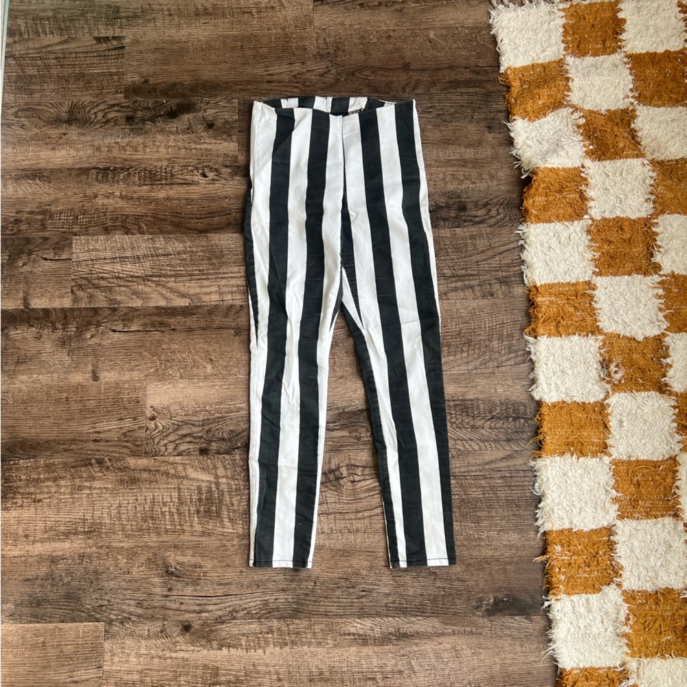 Striped Black and White  Bottoms